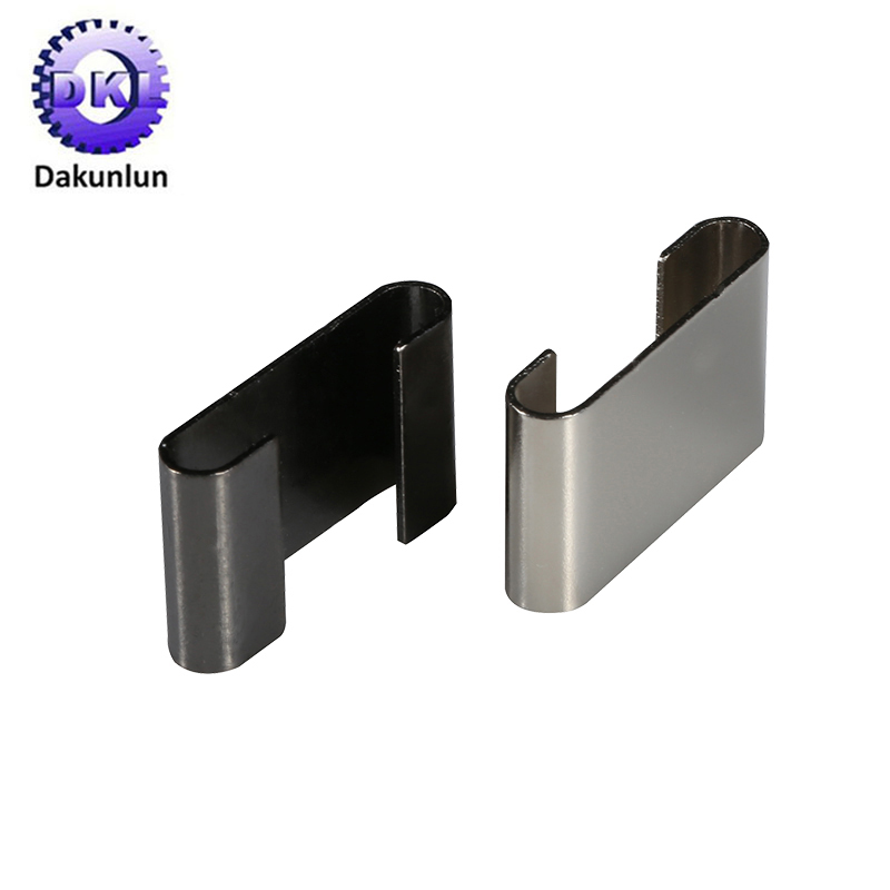  Custom Precision Aluminum Black U Shape Bending Belt Bag Buckle